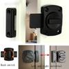 Mechanical Password Cabinet Lock, Rotary Lock for Double Doors, Keyless Combination Door Lock, Black