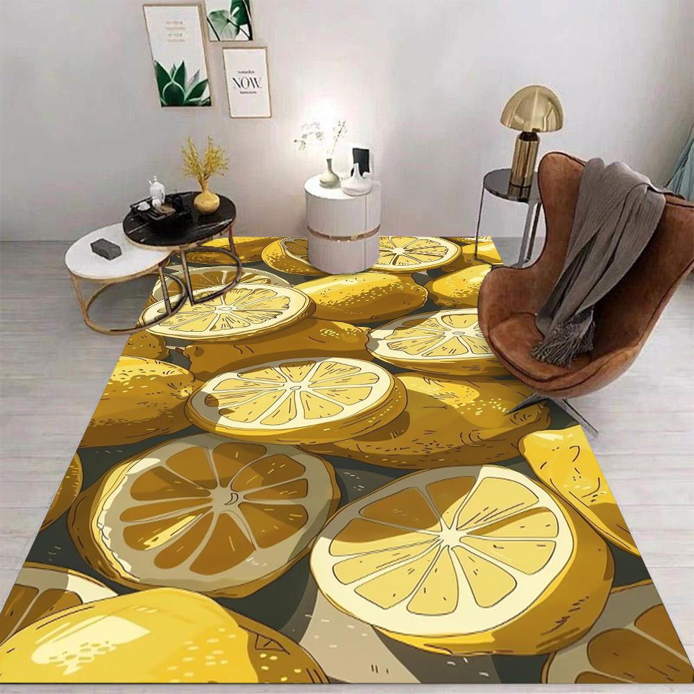 

Fruit Carpet Cartoon Living Room Bedroom Kitchen Sofa Table Balcony Rug Non-slip Washable Mat Exquisite Home Ornaments 50X80CM