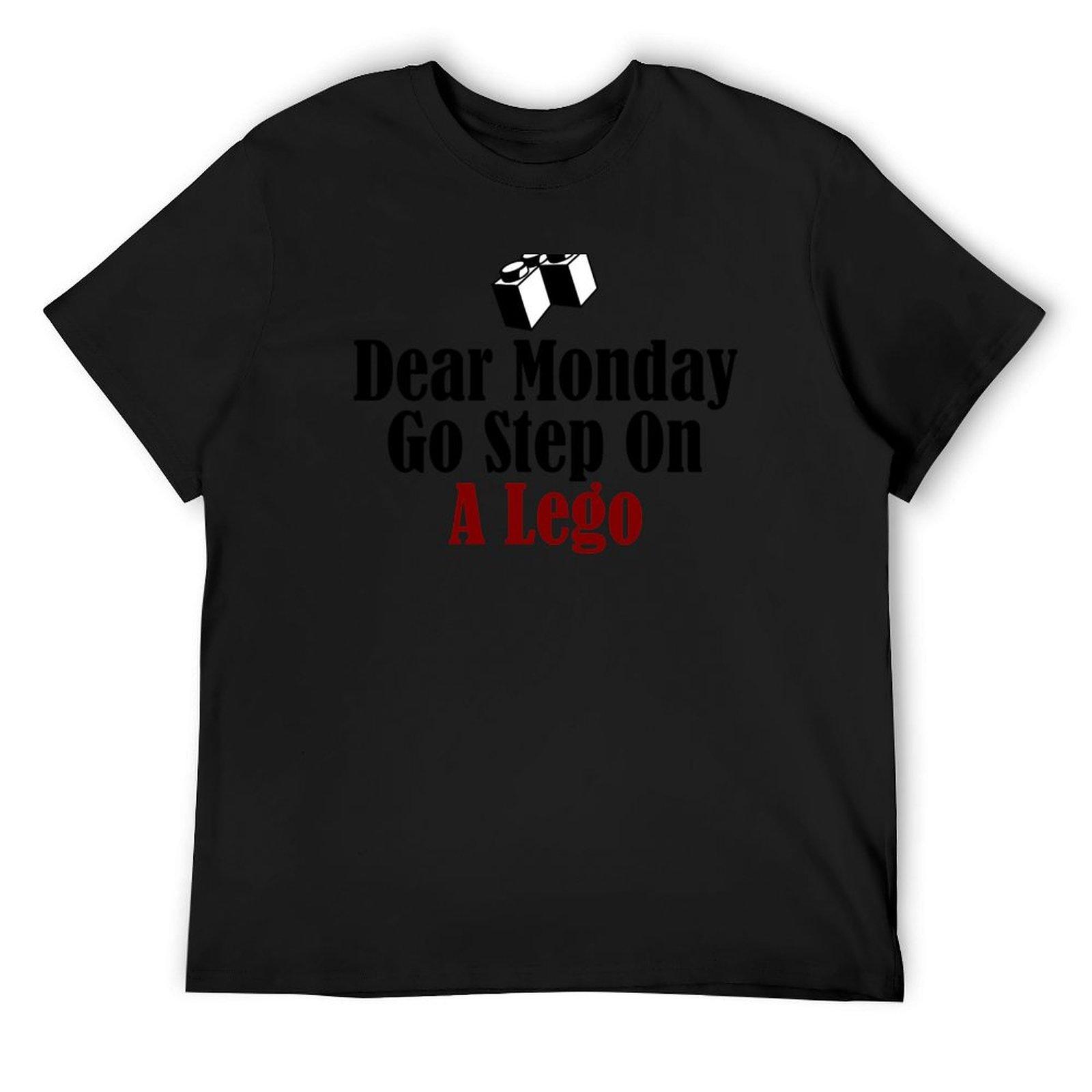 

Dear Monday Go Step On A Freaking Nail T-Shirt tops blue archive mens graphic t-shirts hip hop 4XL