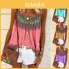 Fashionable Plus Size Women's Strappy Floral Print Tops For Relaxed Summer Vibes