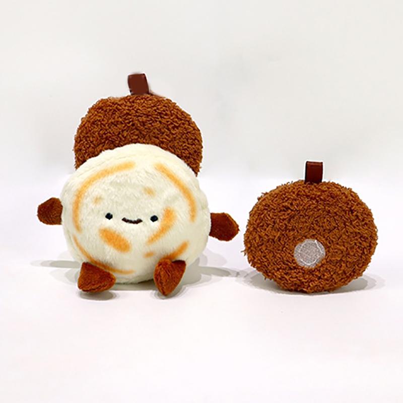 Chinese Burger Roujiamo Doll Cultural And Creative Bun Pendant Plush Doll Couple Commemorative Pendant Gift