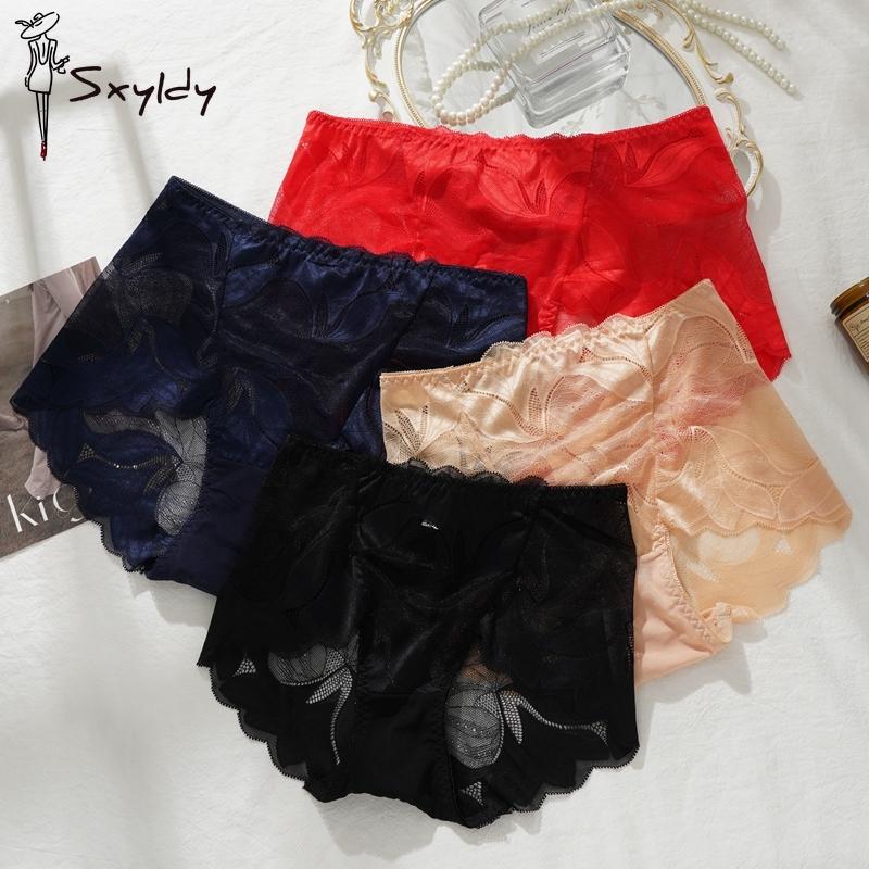 Przezroczysta Seksowna Koronkowa Bielizna Damska Majtki Średnio Wysokie Damskie Przewiewne Majtki z Wycięciami Bielizna