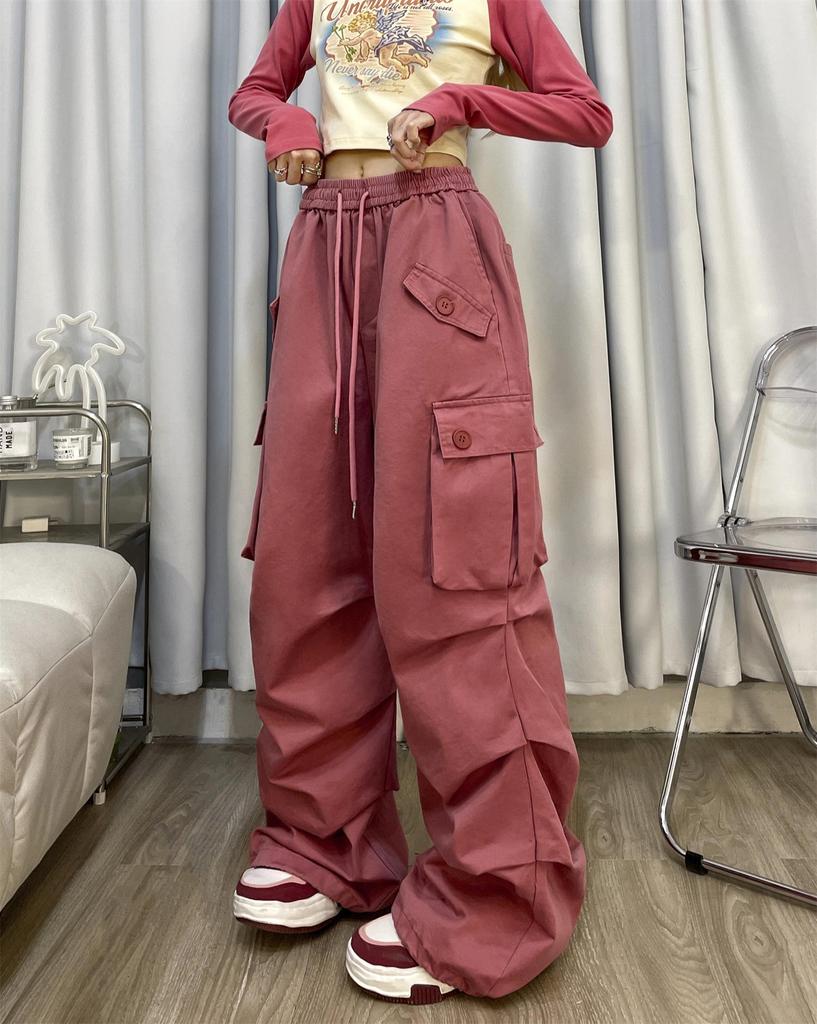 Unisex Retro Plissierte Lagen-Hip-Hop-Hose - Lässig, Vielseitig, Herbst/Winter-Trend