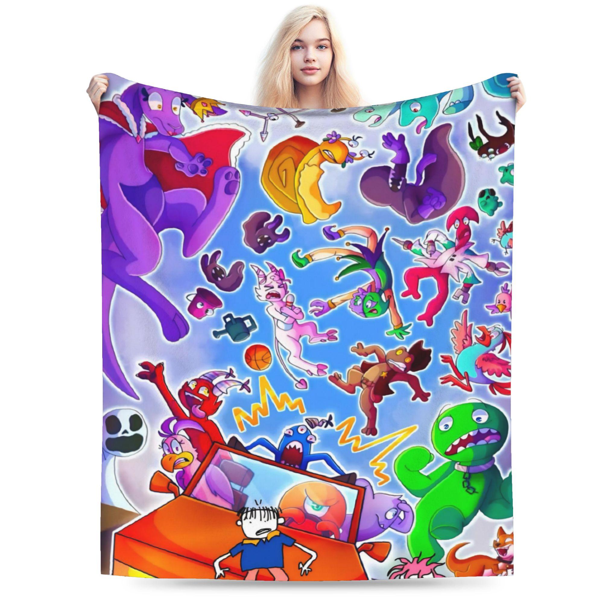 Pandara Jewelry Unisex Garten Of Banban Funny Games Blankets Lightweight Thin Flannel Novelty Gift Throw Blankets Bedspread