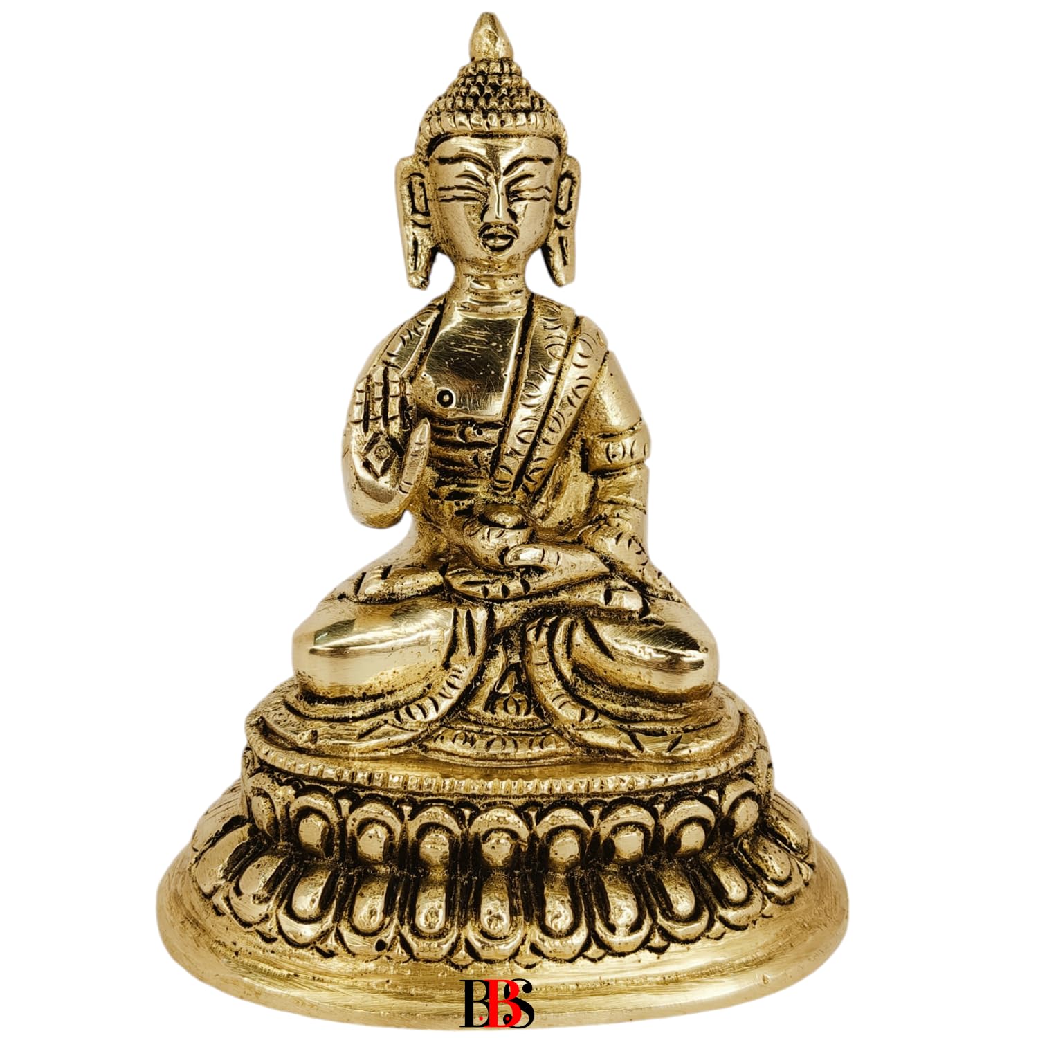 Buddha Brass Statue, Buddha Small Size, Black Finished, Gautam Buddha Idol