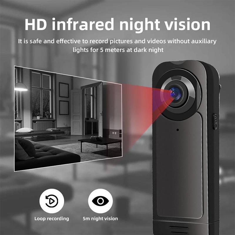 High Definition Camera 1080P Night Vision Outdoor Cycling Sports Camera Thumb Pocket Law Enforcement Recorder