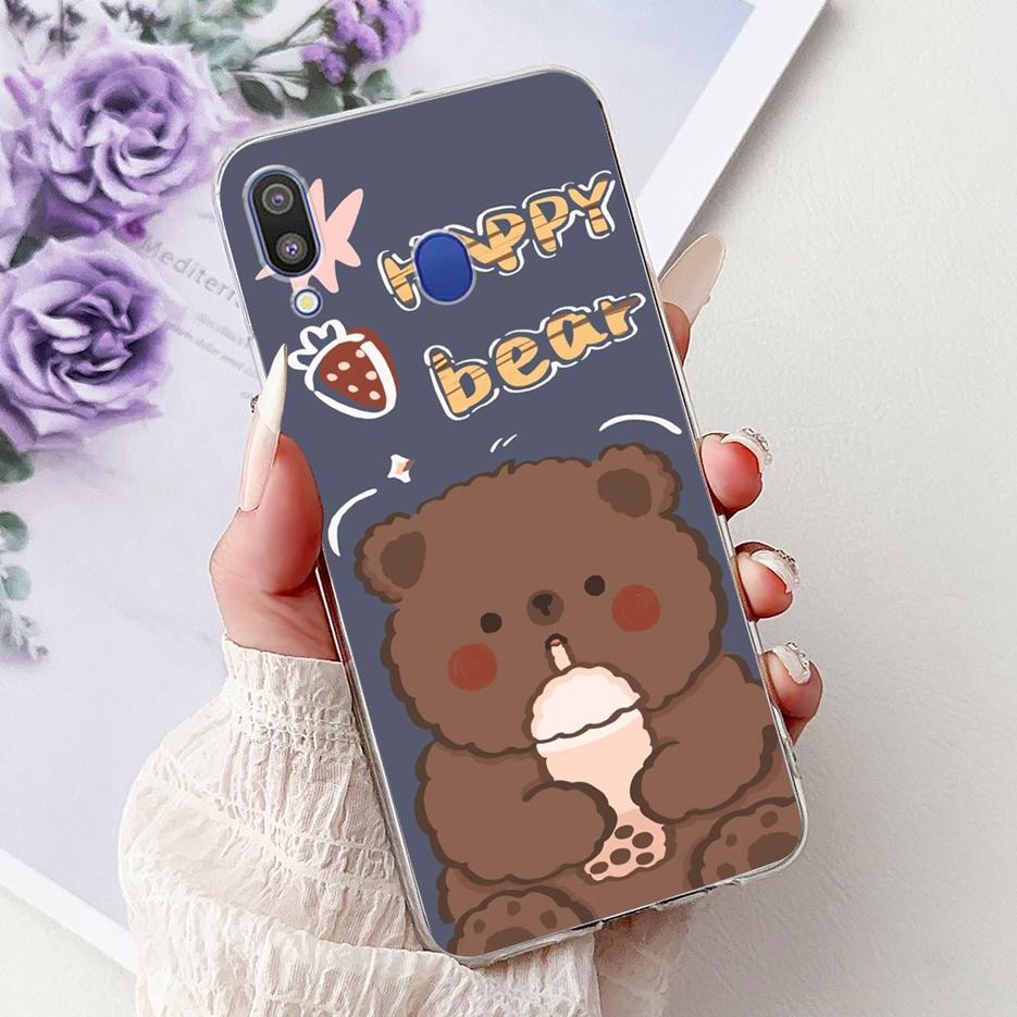 For Samsung Galaxy M10 M20 M30 Case New Fashion Painted Cover Clear Silicone Soft Slim Phone Case For Samsung M10 M20 M30 Fundas