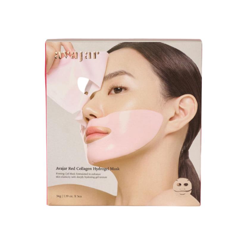 AVAJAR Red Collagen Hydrogel Mask (5 Sheets)