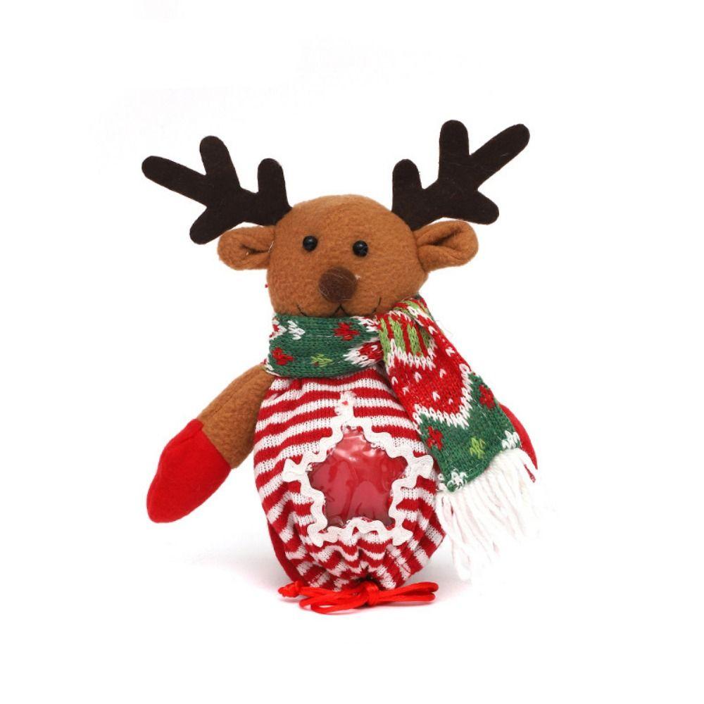 Santa Claus Candy Tote Bag Snowman Candy Handbag Cute Christmas Gift Bag  Kids