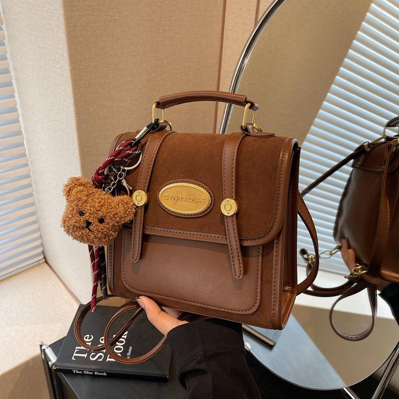 Niche Design Backpack Women's New Fashion Leisure College Style Versatile Single Shoulder Messenger Bag Bag