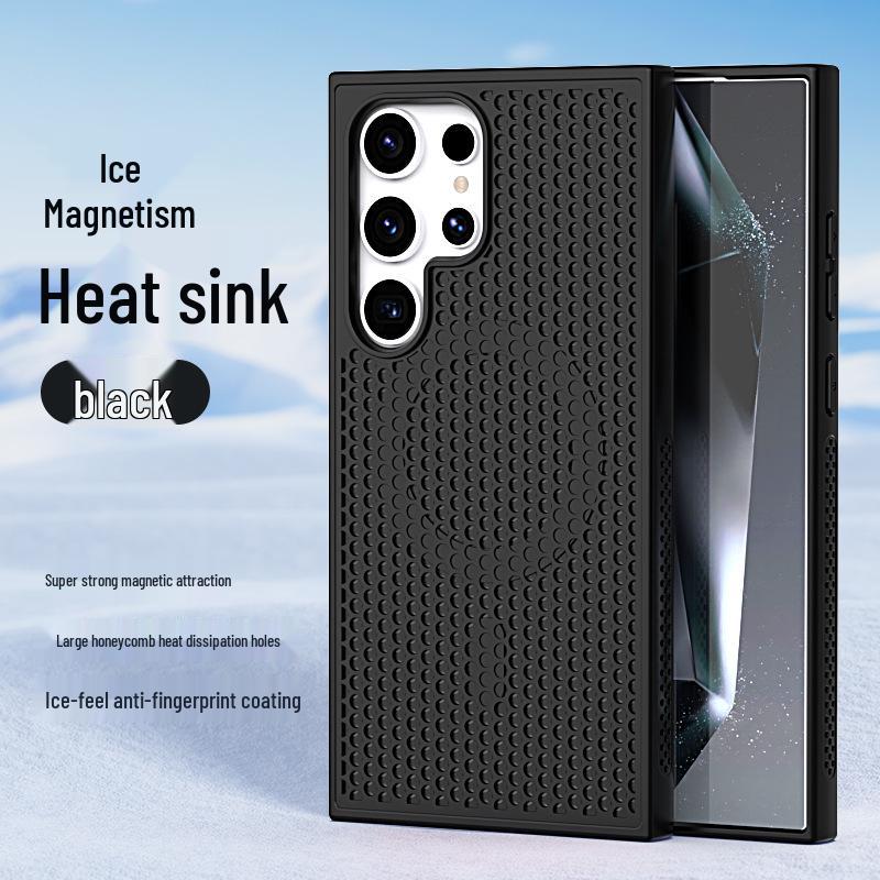 Samsung S26 Ultra Magnetic Heat Dissipation Phone Case, S5 Ultra Breathable & S24 Ultra Drop-Proof Protective Case