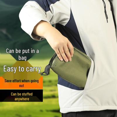 Multifunctional Portable Folding Stool: Outdoor Crossbody Bag, Clutch, Travel Chair for Camping, Fishing, and High-Speed Rail Queue.