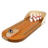 Educational Wooden Mini Bowling Toy - Parent-Child Interaction & Stress Relief Game