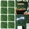 6/10/20pcs Artificial Plants Grass Wall Backdrop Flowers Wedding Boxwood Hedge Panels for Indoor Outdoor Home Garden Wall Decor