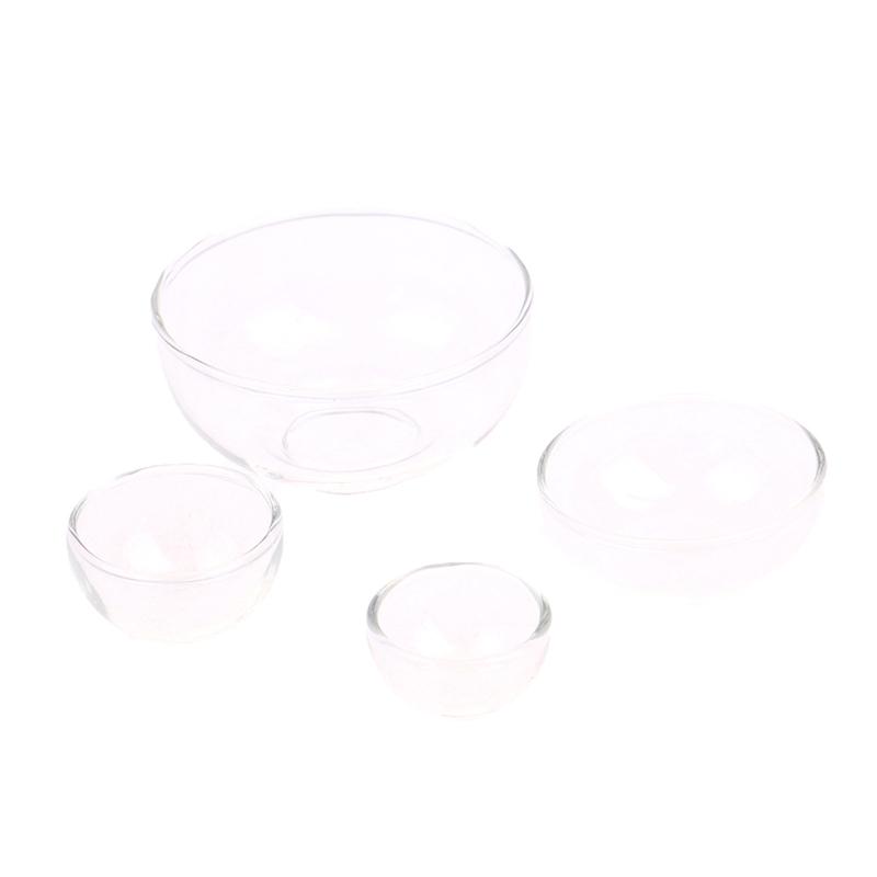 1:12 Dollhouse Miniature Bowl Glass Fruit Bowl Salad Bowl Soup Plate Candy Bowl Kitchen Model Decor Toy