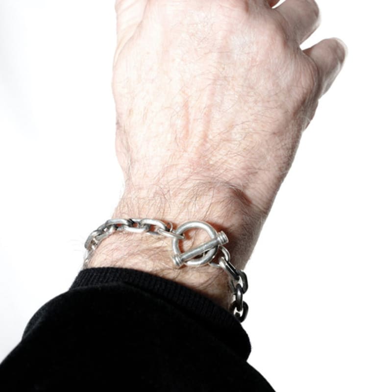 FurFur A CHAIN OF DARK COLORS SILVER 925 BRACELET