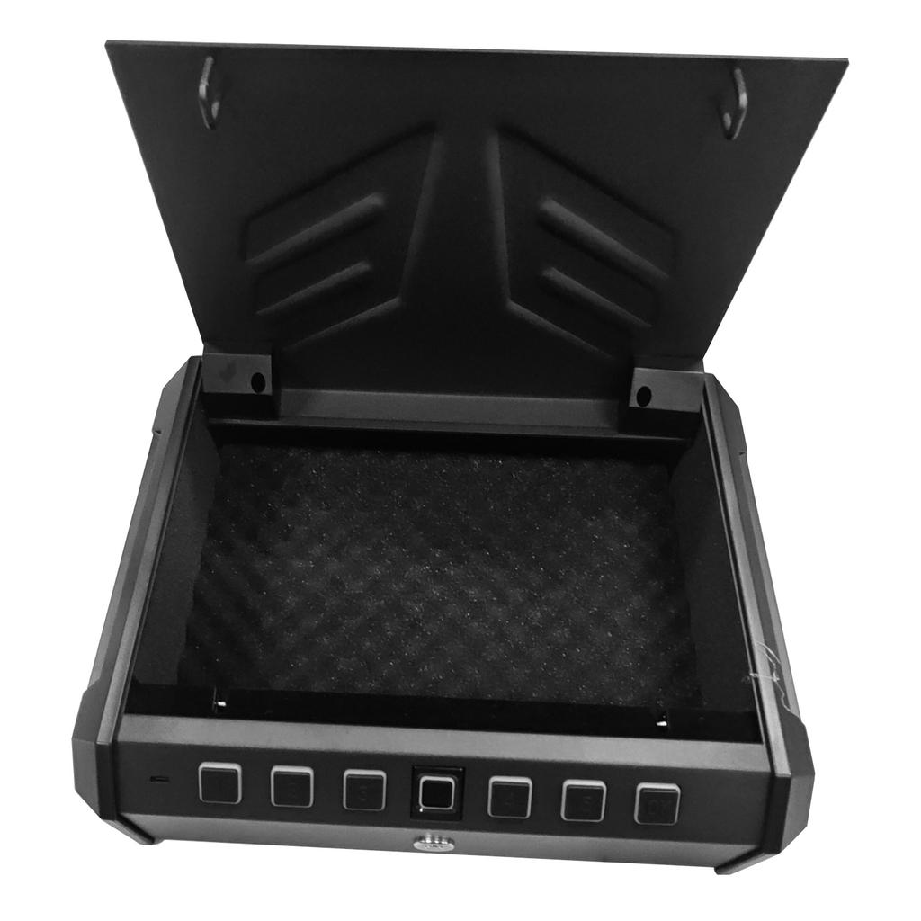 Gun Safe Box Biometric Fingerprint Key Password Access Portable Steel Security 8L Capacity