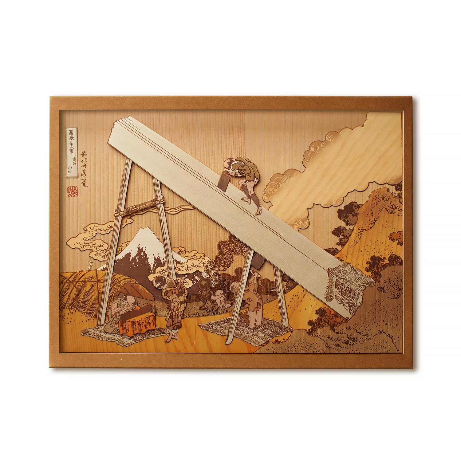 

KINOWA Totomi Mountains Woodcut Painting Original Handmade Kit Ukiyo-e Hokusai Thirty-six Views of Mount Fuji Made in Japan