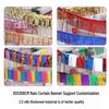 Extra Thick 3-Meter Tinsel Curtain Banner for Birthday, Wedding, Graduation, and Seasonal Decorations