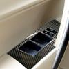 4X For Toyota Corolla 14-18 Carbon Fiber Window Lift Switch Panel Cover Trim-W