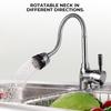 360 Rotatable Pull Out Solid Brass Kitchen Spray Basin Faucet Mixer Tap Spout Single Handle Sink Adjustable Spout Deck Mounted