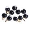 10 stykker 16 mm Tiny Star Glass Ball Charms Pendant DIY Craft rosa