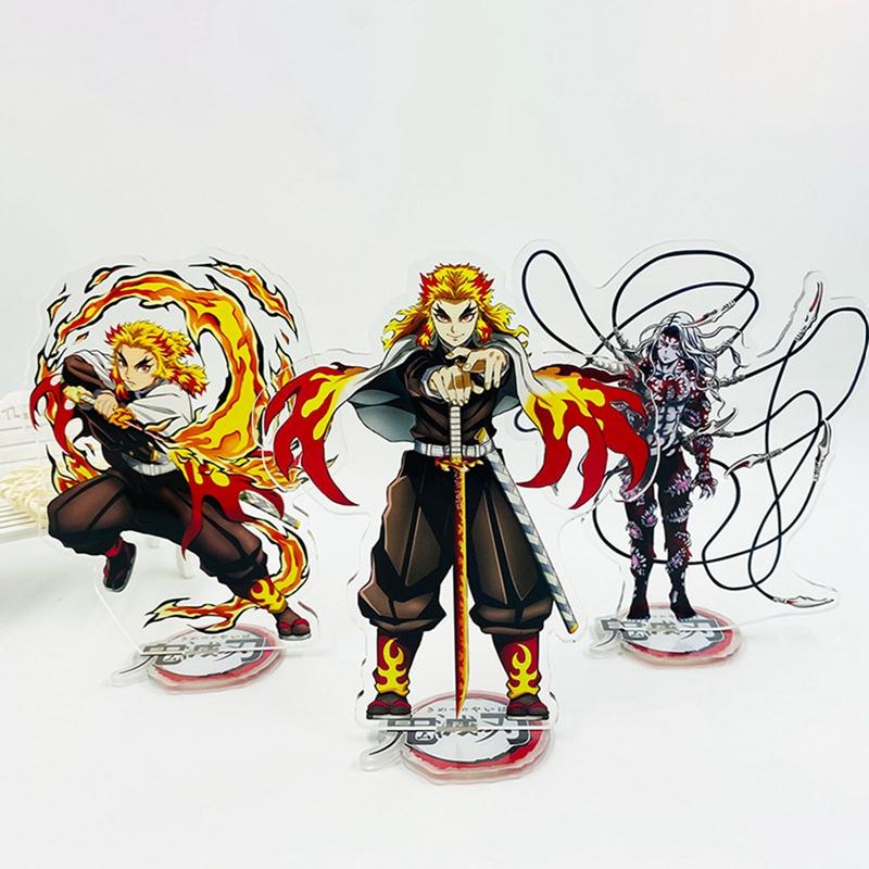 Anime Demon Slayer Cartoon Character Transparent Acrylic Stand Doll Model Toy Desktop Decoration Gift