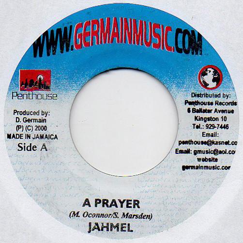 7inch Record JAHMEL - A Prayer / J.R.E.A.M. NONE Germain Music Jamaica Reggae, Ska & Dub Used