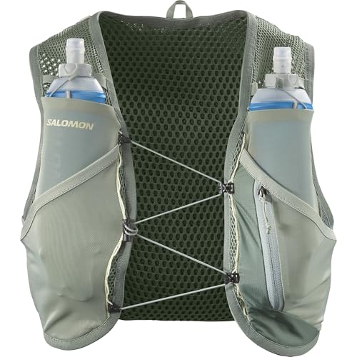 SALOMON Hydration Vest Rucksack Backpack ACTIVE SKIN 8 SET (Active Skin 8 Set) Laurel Wreath/Lily Pad/ALOE WASH M