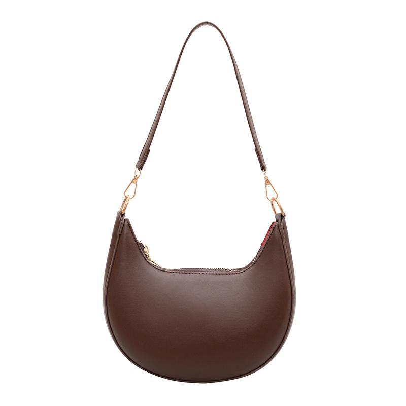 2025 New Women Luxury Shoulder Bags Large Capacity Pu Leather Half Moon Hobo Bags Travel Commuter Handbags