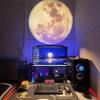 LED USB NightLights Moon Projector Party Atmosphere Lamp Planet Projection Wall Decoration Light For Bedroom Birthday Gift