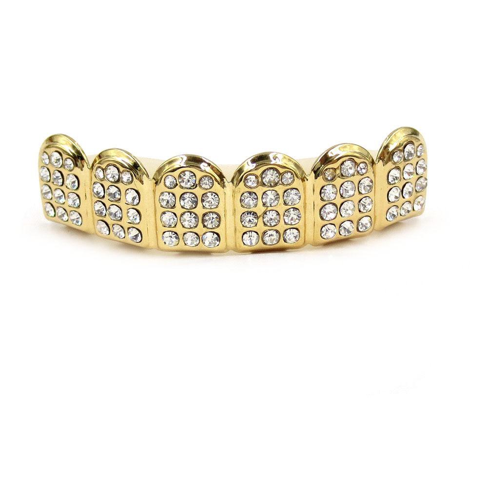 Gold-Plated Hip Hop Grillz - Twill Style