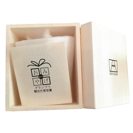 Mother's Day Mt. Fuji Glass Rock Glass Set of 2 Tajima Glass Authentic In Stock Ready to Ship