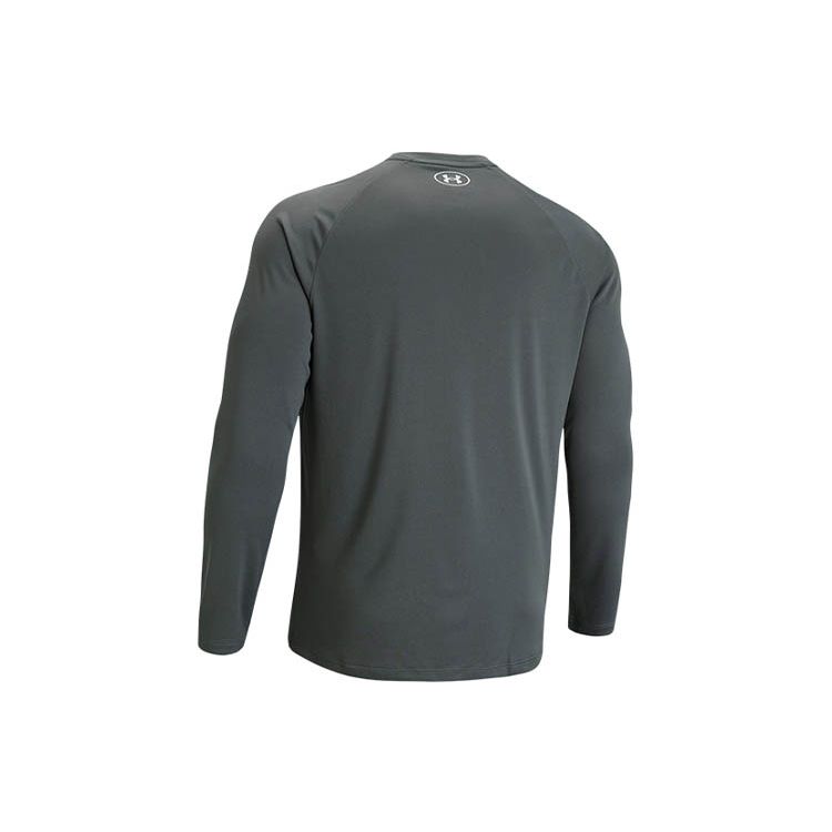 Under Armour Velocity Casual Breathable Training Long Sleeve Raglan T-Shirt Men Tops Gray 1366783-012