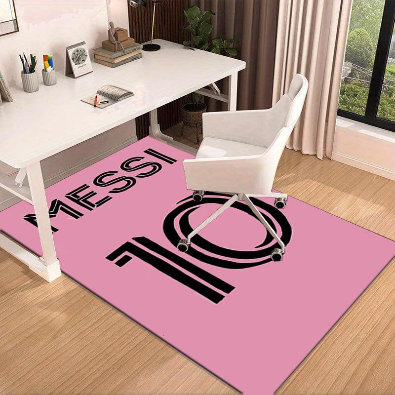Messi's Pink  Area Rug for Office, Chair Rug, Decorative Carpet Livingroom Mat, Large Size Fan gifts Christmas gifts