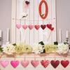6/12pcs Classic Heart-Shaped Valentine'S Day Decorations, Love Themed Hanging Ornaments for Wedding, Home Decor, Window Display