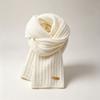 Scarf female autumn and winter Korean version solid color knitted wool warm student cute couple Internet celebrity scarf male versatile