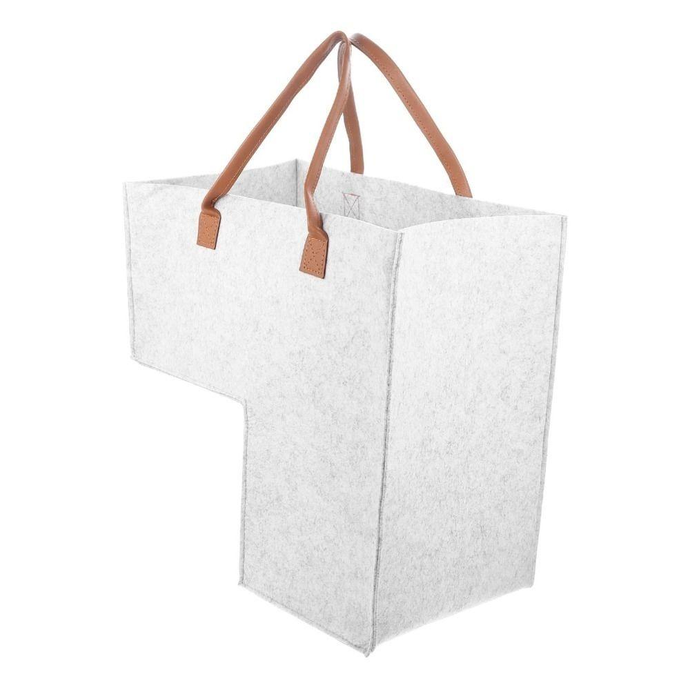 Neuer L-förmiger Treppenkorb Große Kapazität Faltbare Treppenstufe Tasche mit Griffen Filz Treppenkörbe für Kleidung