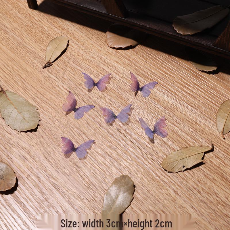 Single-Layer Tulle Butterfly Wings: Ancient Style Hairpin and Headdress DIY Materials