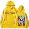Women's Printed Round Neck Pullover Sweatshirt Hooded Drawstring Sweatshirt Top