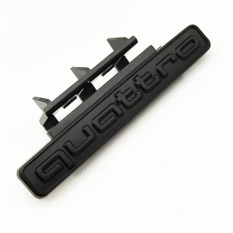 95mm 3D ABS Car Front Grill Emblem Badge For f2 Q5 A4 B8 B6 B9 B7 A3 A6 C6 A5 Q7 A1 Q3 A7 A8 Quattro Logo Auto Accessories