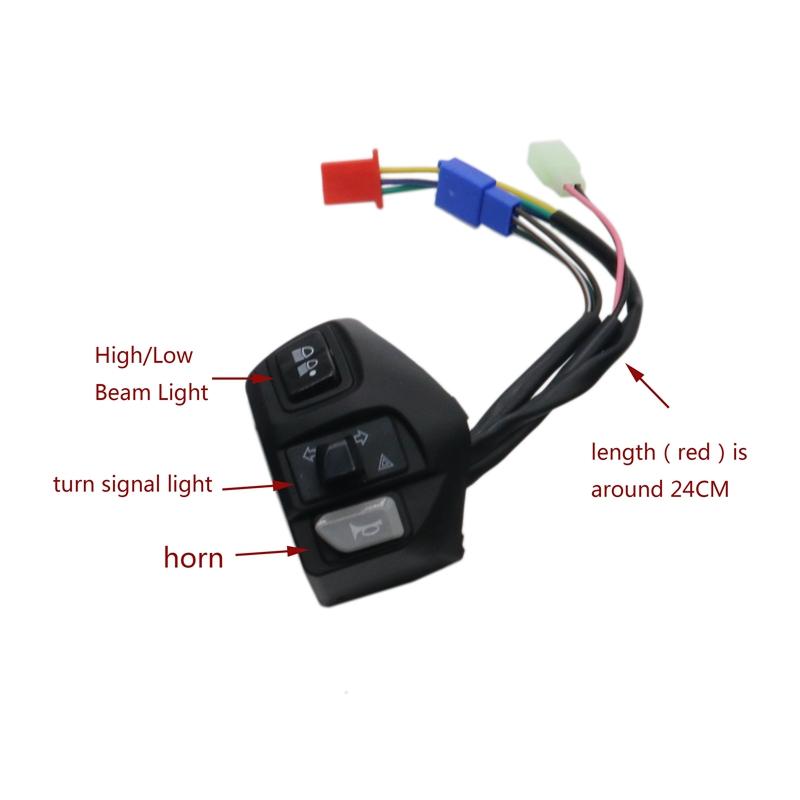 LMoDri Motorcycle Controller Switches Horn Turn Signal Fog Lamp Light Start Handlebar Switch Buttons For Yamaha NVX155