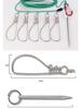 Stainless Steel Big Fish Hook & Lock - Large Portable Fishing Tool for Live Fish and Giant Carp.
