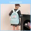 Cartoon Pattern Highcapacity Nylon Backpack Print Designs Girl Student Bag