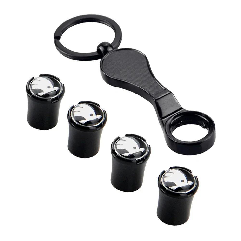 Car Styling Tire Valve Caps for Skoda Superb Kamiq Fabia Rapid Kodiaq Octavia 2 A7 Tour RS Yeti Wheel Car Tire Cover Decoration
