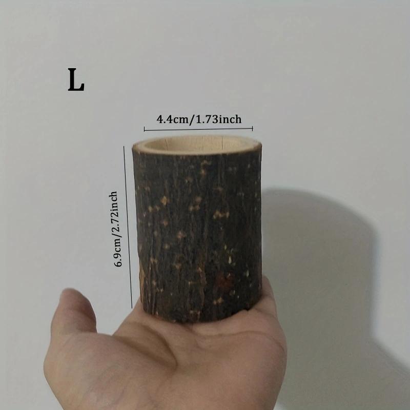 Wood Timber Pile Candle Holder Stand Log Candlestick Succulent Plants Flowerpot Candle Holders Ornament Decor