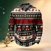 Men's Long Sleeve Golf Shirt Christmas Print Quick-Dry Mesh Casual Activewear Top