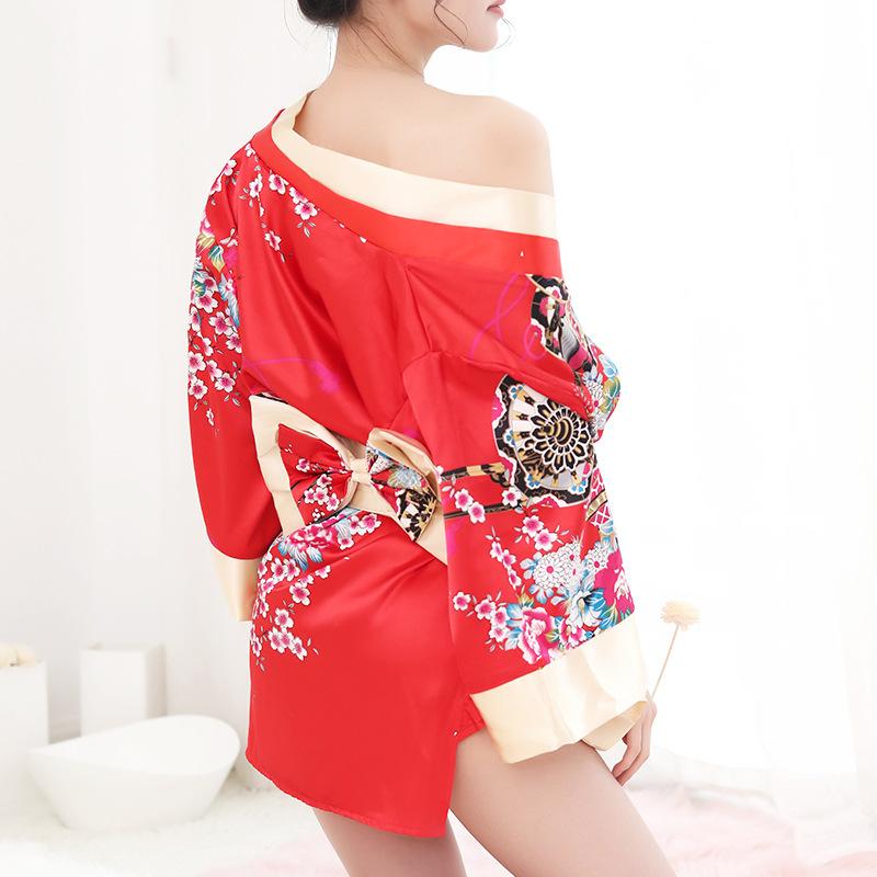 Woman Sexy Lingerie Japanese Kimono Sexy Uniform Temptation Sexy Charming Kimono