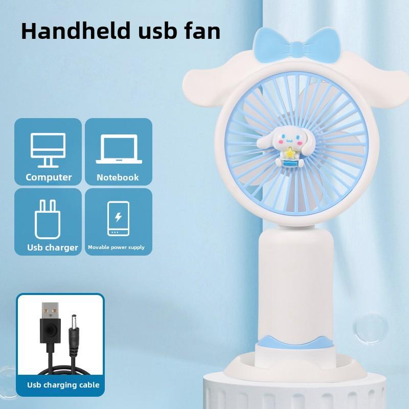 

Маленький вентилятор настольный ручной мультяшный прохладный мини практичный электрический вентилятор зарядка портативный подарок офис портативный подарок на день рождения белый