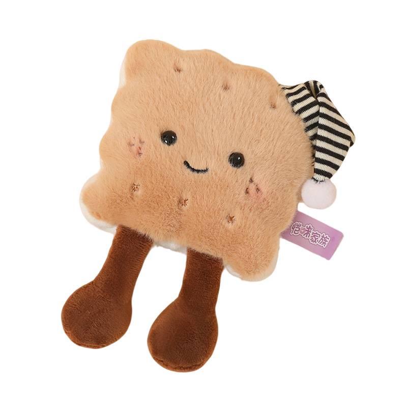 Fun Cookie Donut Magnet Sticker & Dumpling Plush Toy - Trendy Desk Companion and Playful Gift